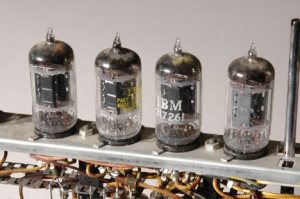 Vacuum tubes from a 1950s computer.